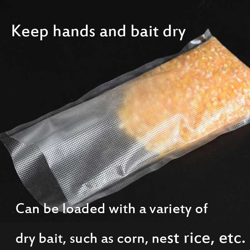 4 Sizes PVA Carp Fishing Bags Quick Water Soluble Baits Bag for Boilie Rig Solid Baits Carp Fishing Equipment Tackle Kit