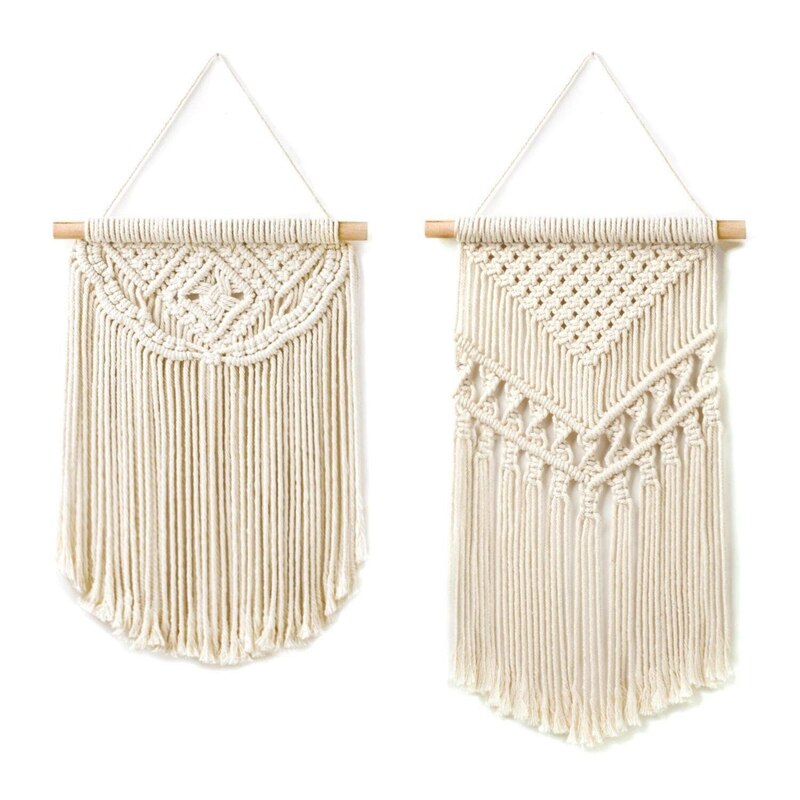 Uil Macrame Muur Opknoping Wandtapijten Macrame Uil Handgemaakte Geweven Boho Ornament Muur Hanger Voor Slaapkamer Home Office Geschenken