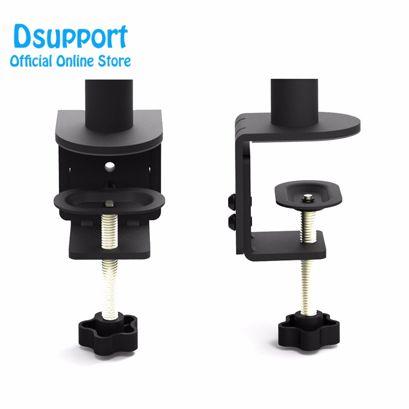 Dual LCD LED Monitor Stand Desk Mount Bracket Heavy Duty Stacked Holds Vertical 2 Screens up MD6802