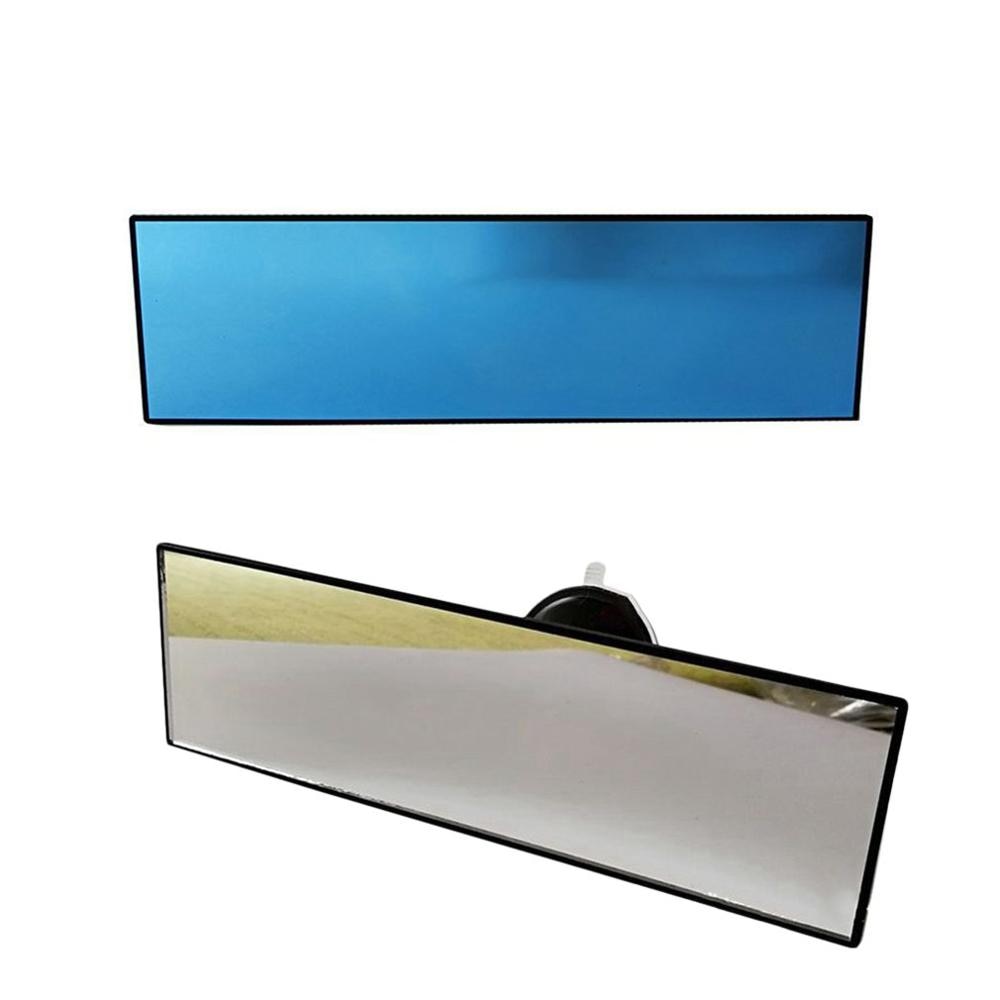 Espejo retrovisor interior de coche con gran campo de visión y ventosa, espejo plano gran angular, espejo auxiliar interior para coche, modificación.