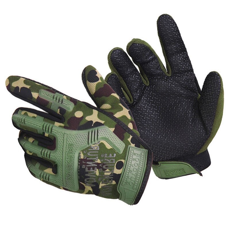 Helfinger cykelhandsker sport anti-skrid gel pad motorcykel mtb landevej cykel cykel vinter camouflage army handsker