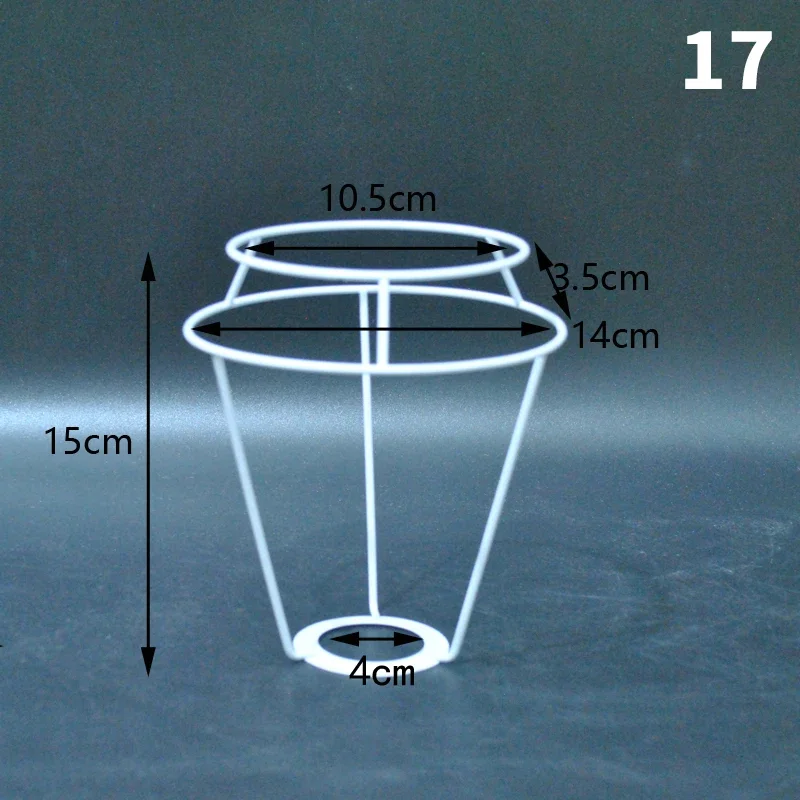Lampenkap Kooi Frame Ijzeren Draad Licht Kroonluchter Beugel Lamphouder Voor Diy Ring Guard Tafel Lampenkap Ondersteuning Materiaal