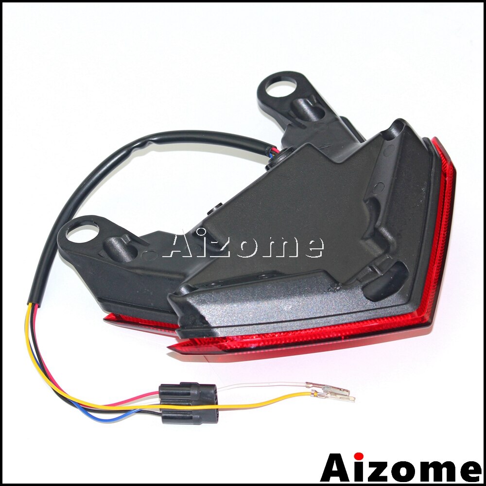 Luz LED trasera integrada para motocicleta, lámpara de parada roja, intermitentes, para Kawasaki Z800 Ninja ZX6R 636