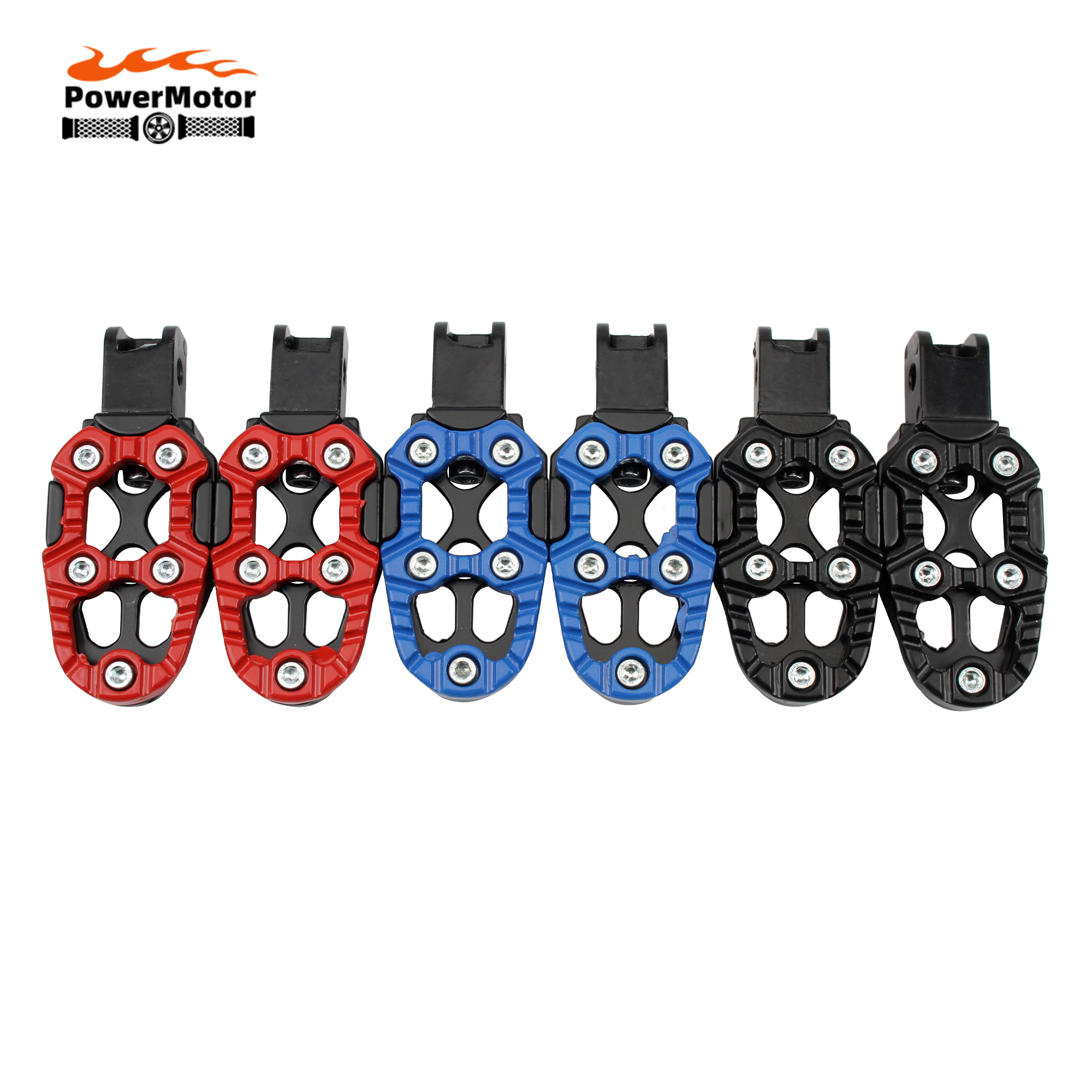 Motorfiets Voetstap Verstelbare Aluminium Antislip Stap Voor Motocross Scooter ATV E-Bike Universele Voetpedalen