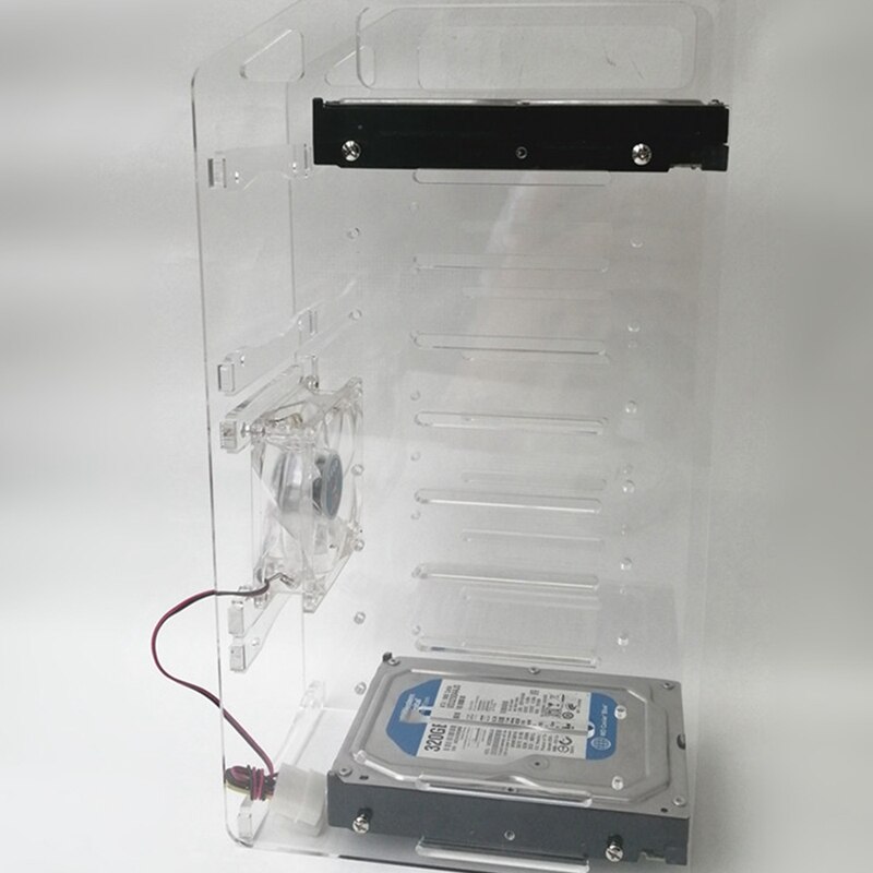 DIY Transparent Hard Disk Extension Rack--3.5Inch Desktop Computer External Hard Drives HDD Hard Disk
