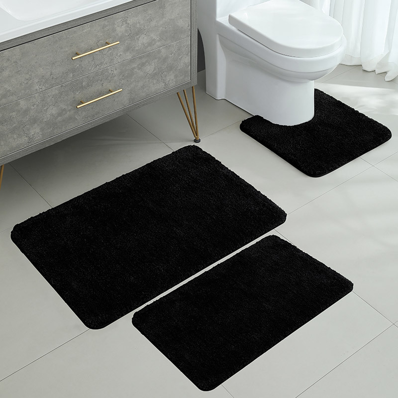 Pinkki kylpyhuoneen liukumaton ovimatto, pehmomatto, imukykyinen kylpyammeen lattiamatto, wc-lattiamatto, kodinsisustusmatto: 400 mmx 400mm / Valkoinen