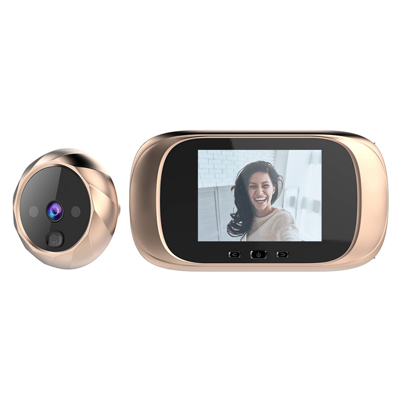 Timbre Digital con pantalla LCD a Color de 2,8 pulgadas, Electrónica inteligente, visión nocturna, para puerta, visor de cámara,: Gold