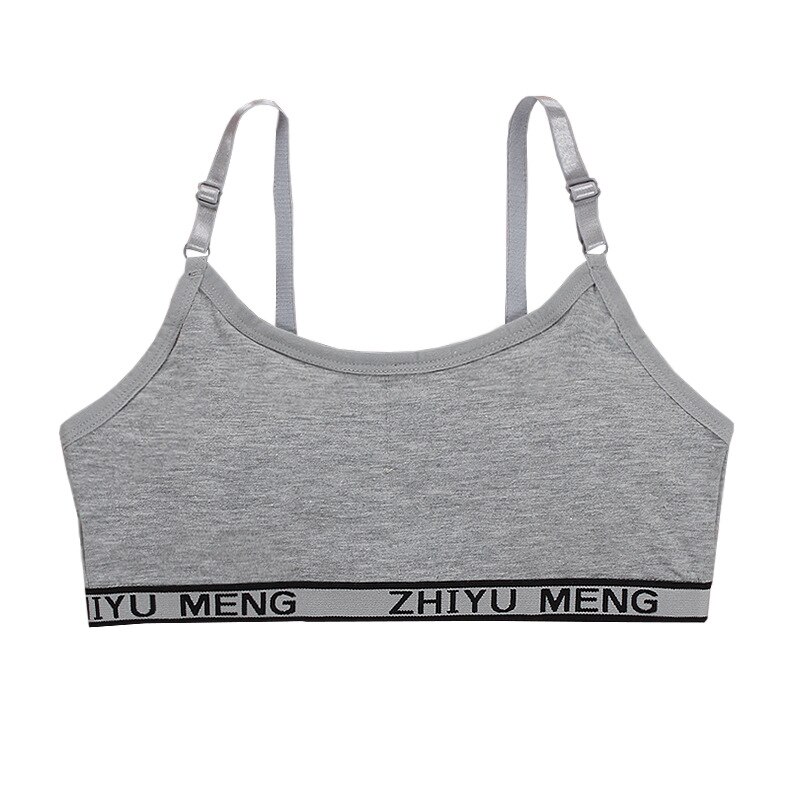 Filles Formation Soutiens-gorge Enfants 11 Doux Sous-Vêtements Filles Accessoires Respirant Enfants Soutiens-gorge pour Adolescente 8-16y Réglable Sling 13: GRAY