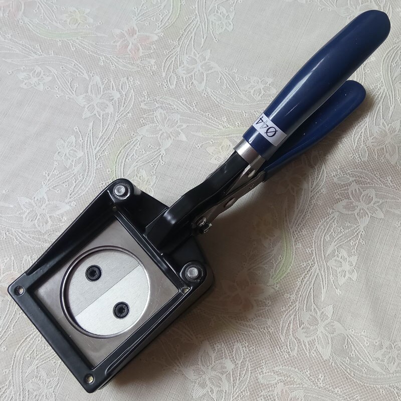 Hand Held Manual Ronde 25Mm 32Mm 38Mm 44Mm Papier Grafisch Punch Die Cutter Voor Pro Button maker