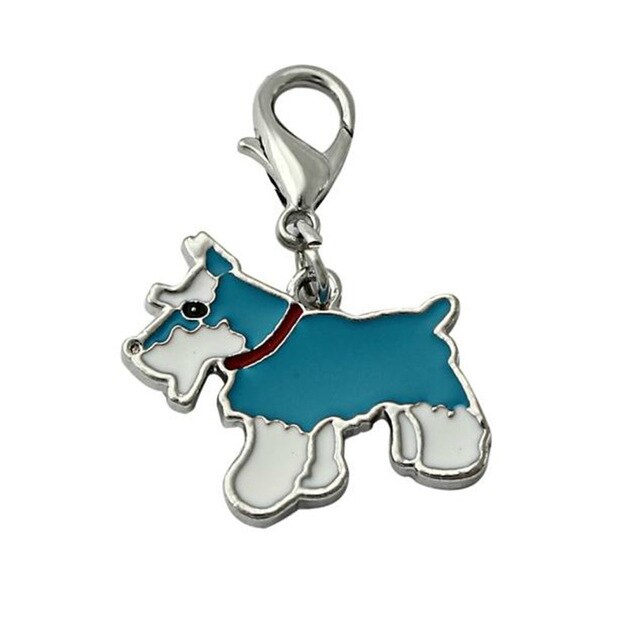 Disco de identificación para perro colgante de 25mm con placa de identificación de Mascota, accesorios de esmalte, Collar con etiqueta para perro, etiquetas de identificación en 15 colores: B8