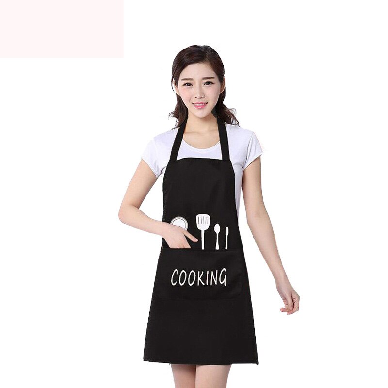 Food Service Kitchen Cooking Sleeveless Food Service Restaurant Chef Uniform Crafts Baking Chefs Kitchen Cooking BBQ Apron: black