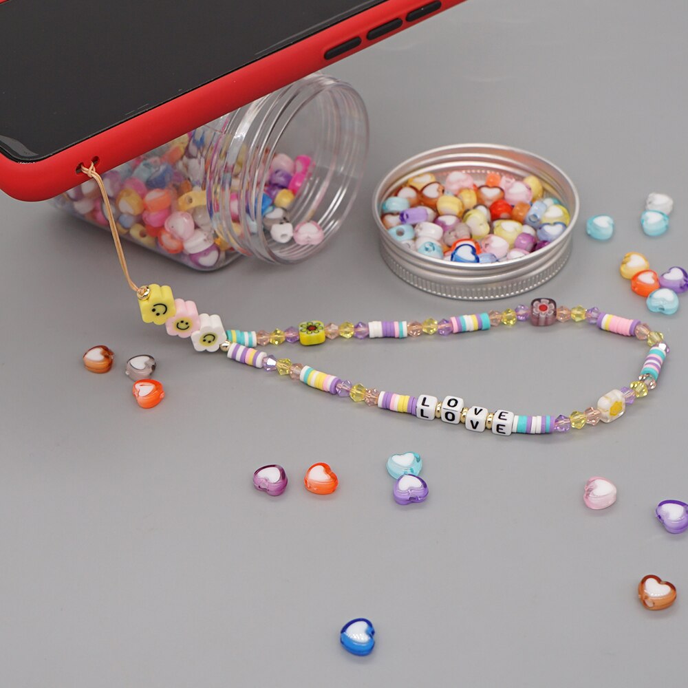 Go2Boho Pols Ketting Voor Telefoon Houder Zomer Strand Telefoon Chains Leuke Fruit Band Vrouwen Kleurrijke Polymeer Klei Heishi Kralen Lanyard: QT-K210022A