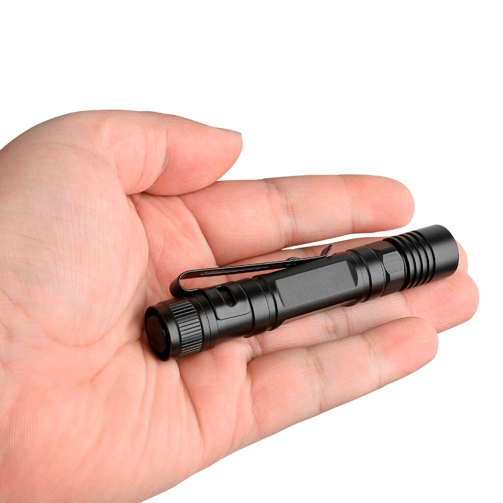 XPE LED Flashlight Clip Mini FlashLight Penlight Portable Pen Torch Lamp Adjustable Zoom Focus Torch Pocket Light For Outdoor