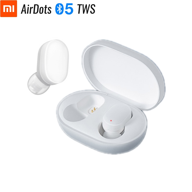 Originele Xiaomi AirDots Jeugd Bluetooth Headset TWS Echte Draadloze Stereo Leuke Mini 4.2g Licht Oortelefoon Tap Controle Opladen Doos
