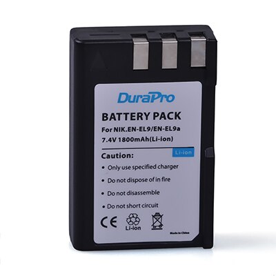 4Pc 7.4V 1800Mah EN-EL9 En EL9 Oplaadbare Batterij Lader Met Usb Opladen Kabel Voor Nikon D40 D40X d60 D3000 D5000 Camera: 1 Battery