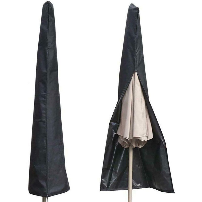 Vandtæt uv-resistent 600d udendørs gårdhave paraply beskyttende betræk med lynlås til have cantilever parasol paraplyer sag: Default Title