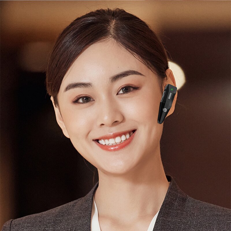 YM 2PCS Mini earhook Walkie Talkie 400-470MHz 2-Way Radio Transceiver Earpiece Headset Earmuff USB Powered Distance New