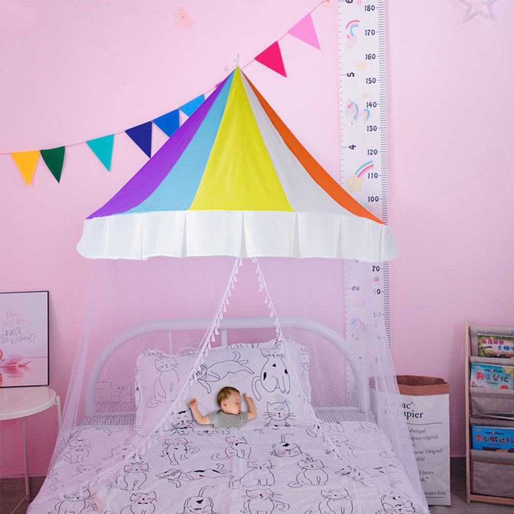 Nordic I Bambini Giocano Tenda Rosa Castello Della Principessa della Casa del Gioco Tepee Enfant Coperta Del Bambino Delle Ragazze Culla Baldacchino Netto Letto Tenda Per Bambini arredamento Della camera