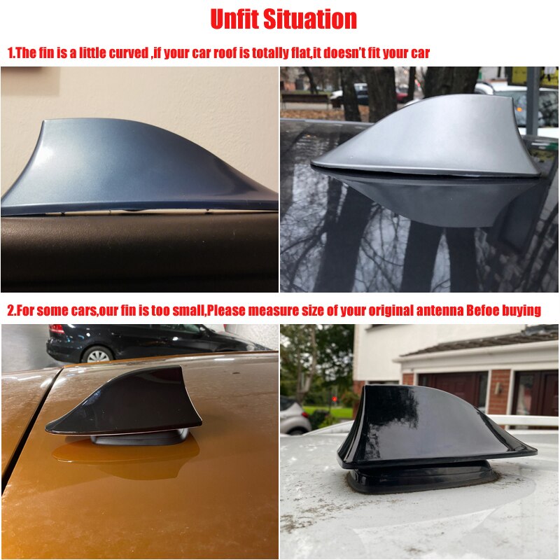 Car Shark Fin Antenna FM Radio Signal Plus For Toyota Corolla RAV4 Camry Prado Avensis Yaris Auris Hilux Prius Land Cruiser