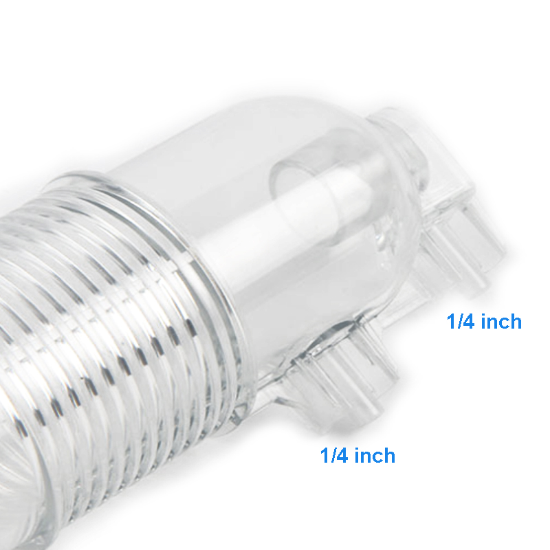 Transparent 1812 ro membranhus eksplosionssikker trykbestandig filterflaske til 50/75/100 gpd omvendt osmosesystem