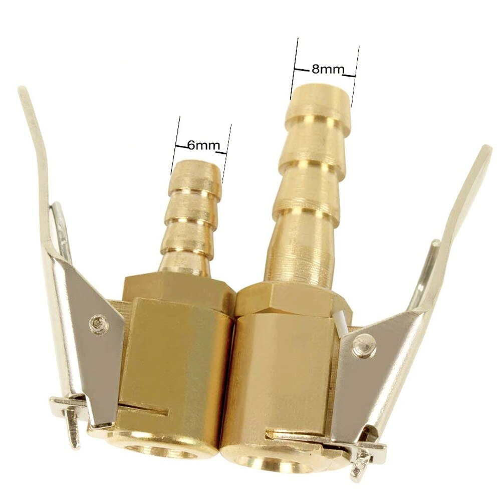 Autoband Wiel Tire Air Chuck Inflator Pomp Autoband Tire Inflator Valve Connector Band Reparatie Tools 6.3/ 8mm