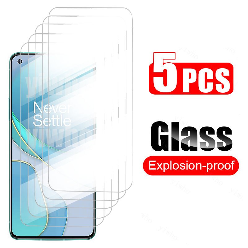 Protector de cristal para cámara trasera Oneplus 8t, película de lente de cámara One Plus 8t + 8tpro Nord, cristal templado de seguridad, Protector de pantalla: Oneplus 8T / 5PCS HD