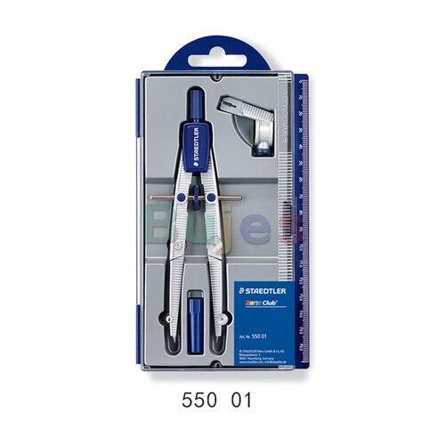 STAEDTLER Drawing Compass, Adjustable Drawing, Needle Tube Pen and Pencil Lead, DE(Origin): 55001