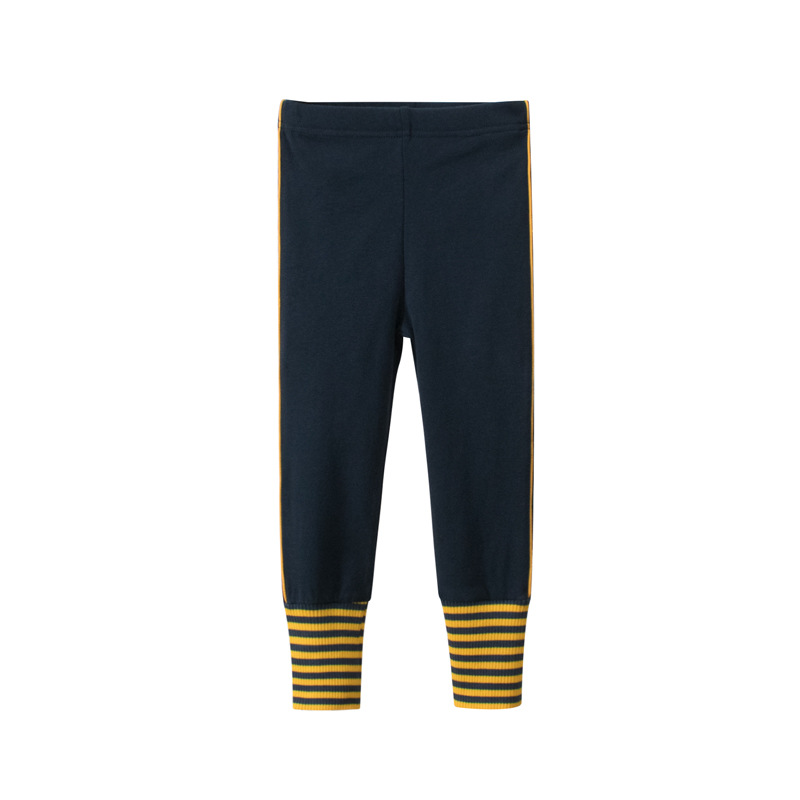 Leggings per bambina per bambini autunno simpatici bambini per bambini Leggings caldi pantaloni Skinny: Navy blue / 90