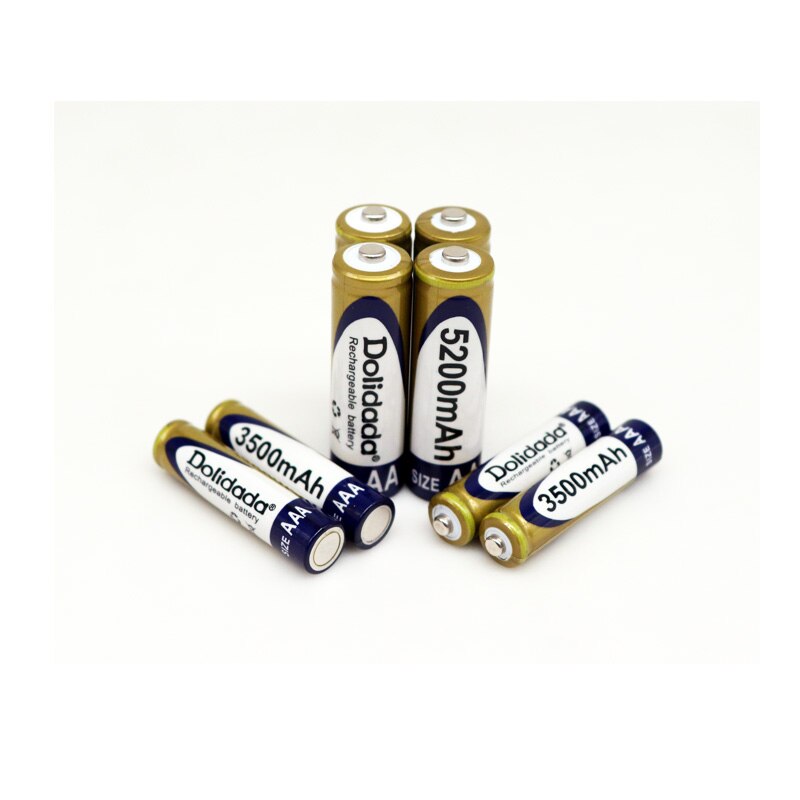Neue 1,2 V AA batterie 5200mAh AAA batterie 3500mAh Ni-Mh aa Batterie Für elektrische rasiermesser, Radio, gamepad und mehr.