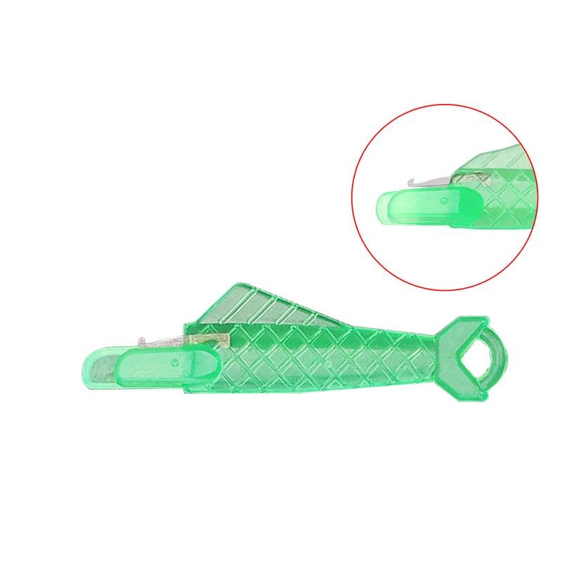 Quick Needle Threader Sewing Machine 1/3/5 Pcs Needle Threader Needle Changer Stitch Insertion Tool Threader Sewing Accessories: 1PC green