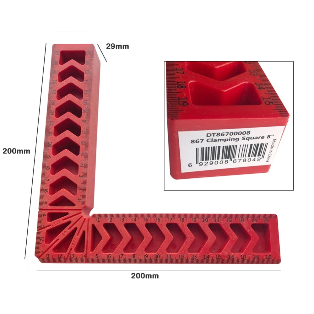 3/4/6 pouces 90 degrés L forme règle à Angle droit menuiserie mesure jauges positionnement règle montage outil pour travail du bois mesure