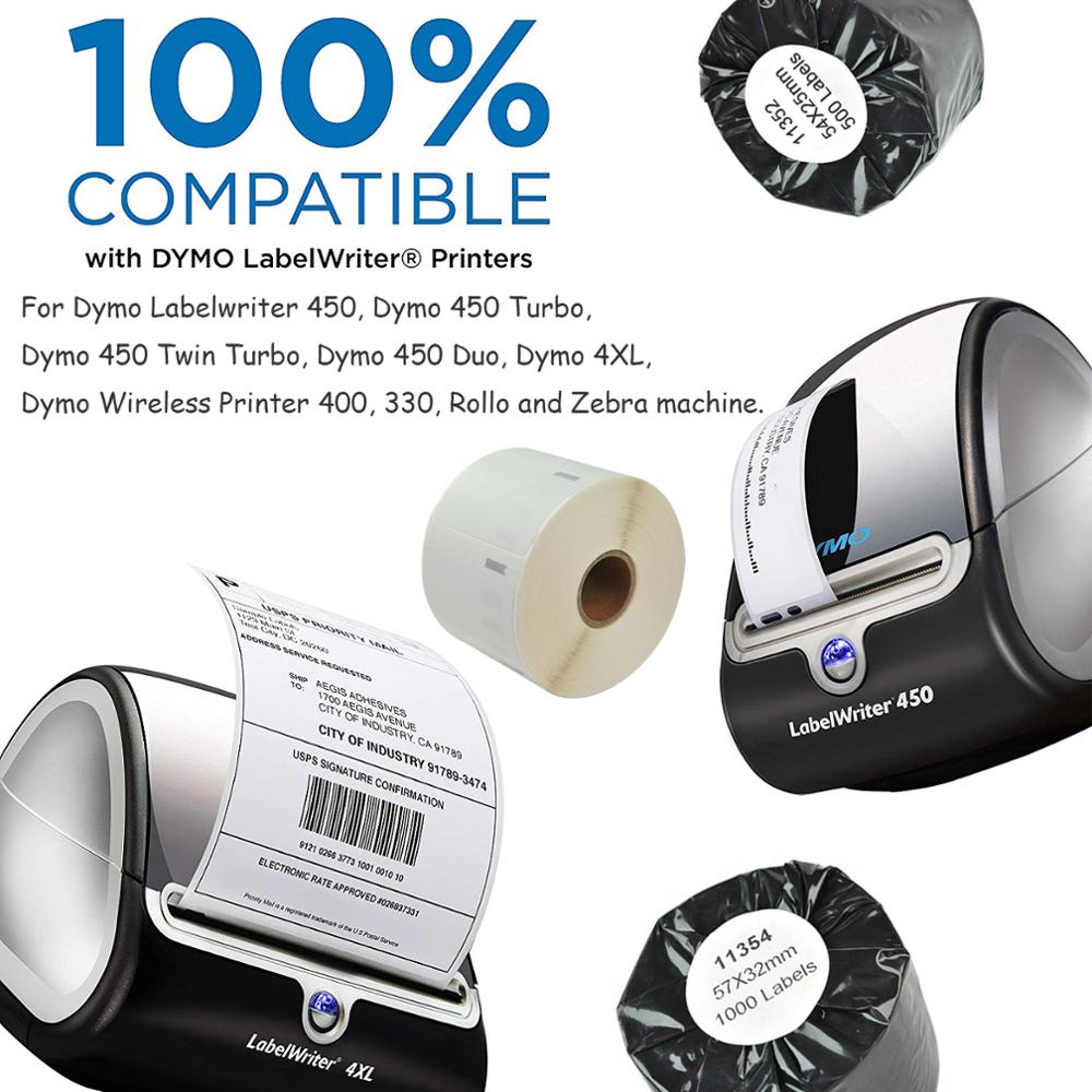 Cidy 2 ruller 99012 til dymo labelwriter 450 labelprinter label maker bånd adresse mærkat 89mm*36mm label writer plast