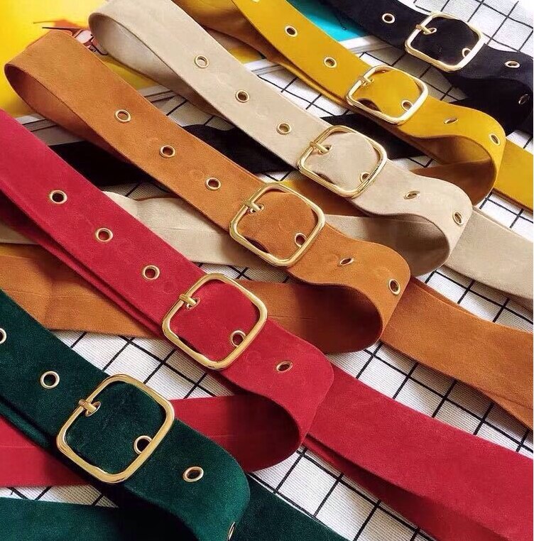 Brede Riem Vrouwelijke Jurk Riemen Versier Tailleband Gold Pin Gesp Fluwelen Riem Party Riem Zwart Flanel Vrouwen