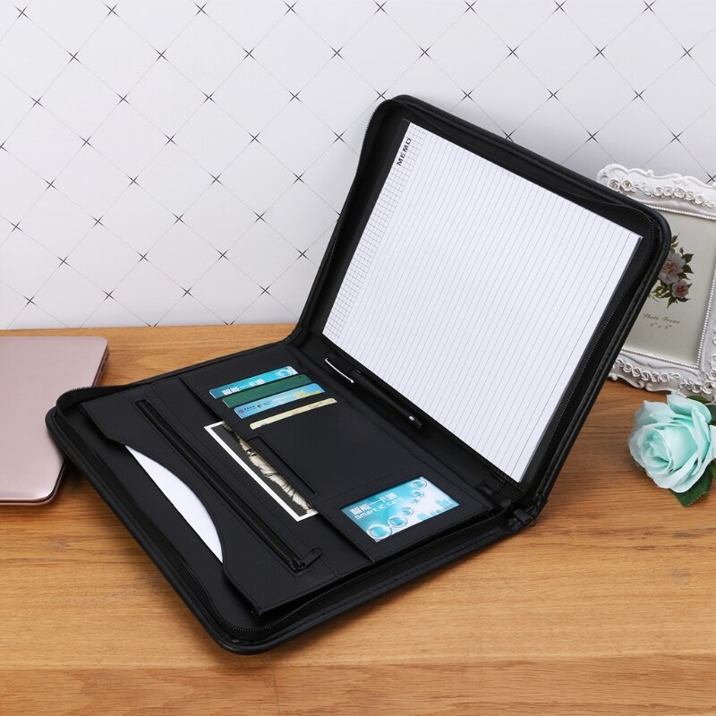 A4 Folder Conference File Document Organizer Manager Layout Clip Business Bag