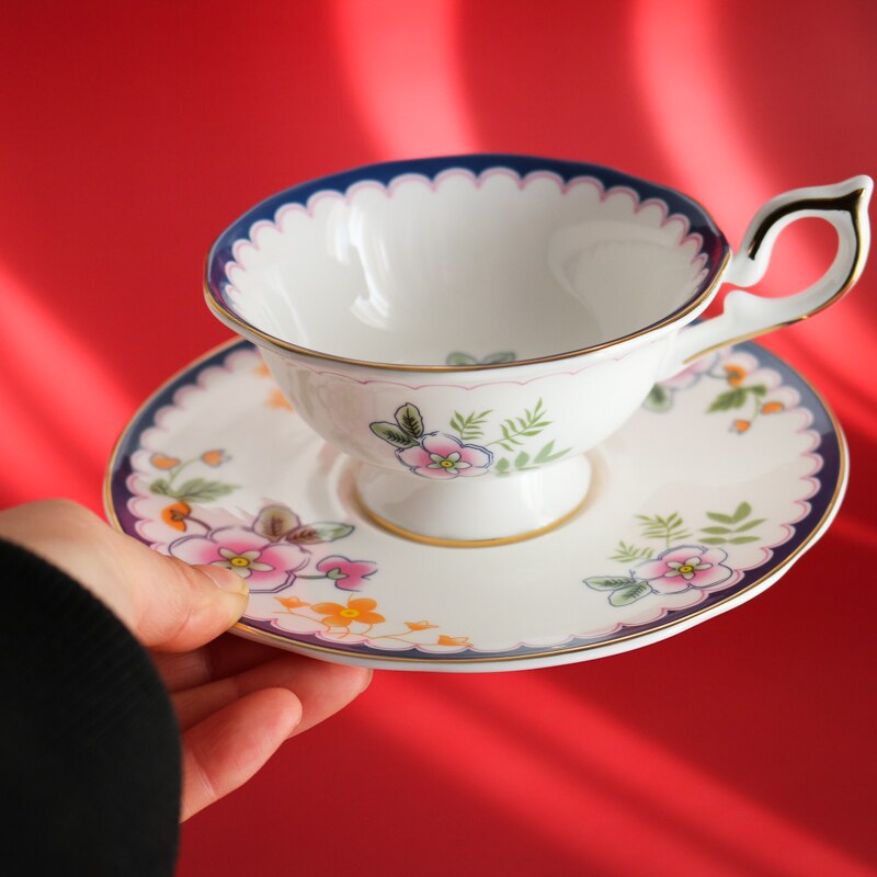 Ensemble De tasses et soucoupes à thé et café en porcelaine, moderne, tasses et soucoupes en céramique, ustensiles De cuisine BJ50BD