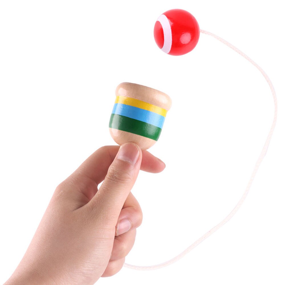 Puinen taito miekka kuppi pallopelit jongleeraus pallo puu kendama pallo ulkotaito lapsille perinteiset pelit vauvan leluja