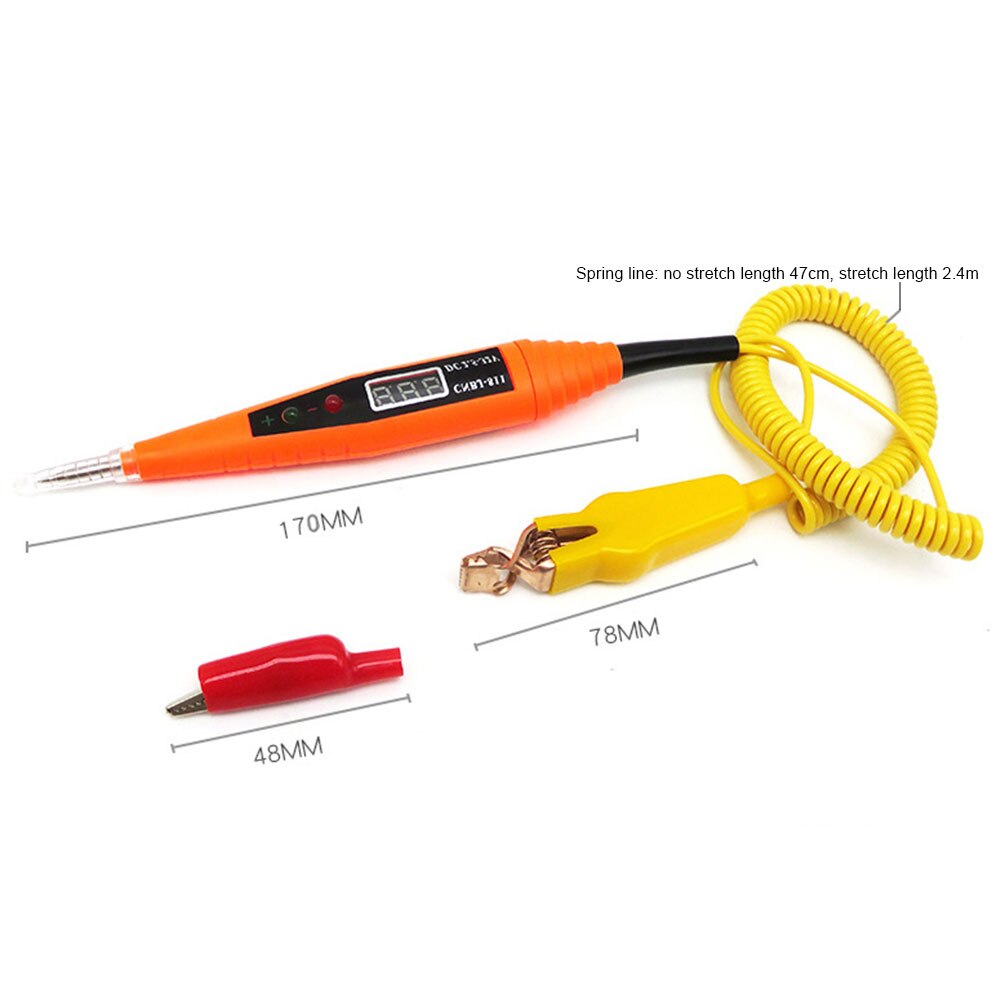 50% SALES!2.5-32V Electric Digital Display Car Fuse Circuit Probe Tester Voltage Test Pen