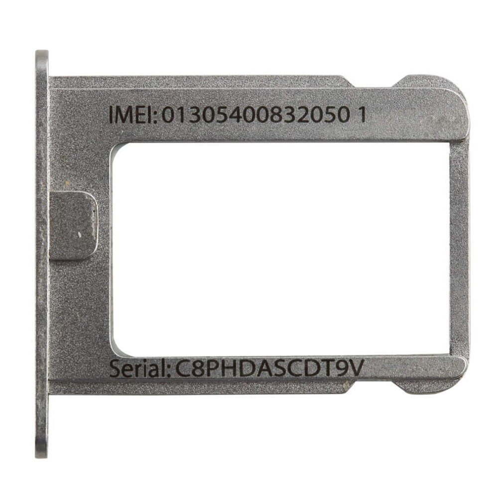1Pcs Silver Metal Micro Sim Kaart Lade Houder Slot Vervanging Voor Apple Voor Iphone 4 4S Kan Print imei En Seriële Print