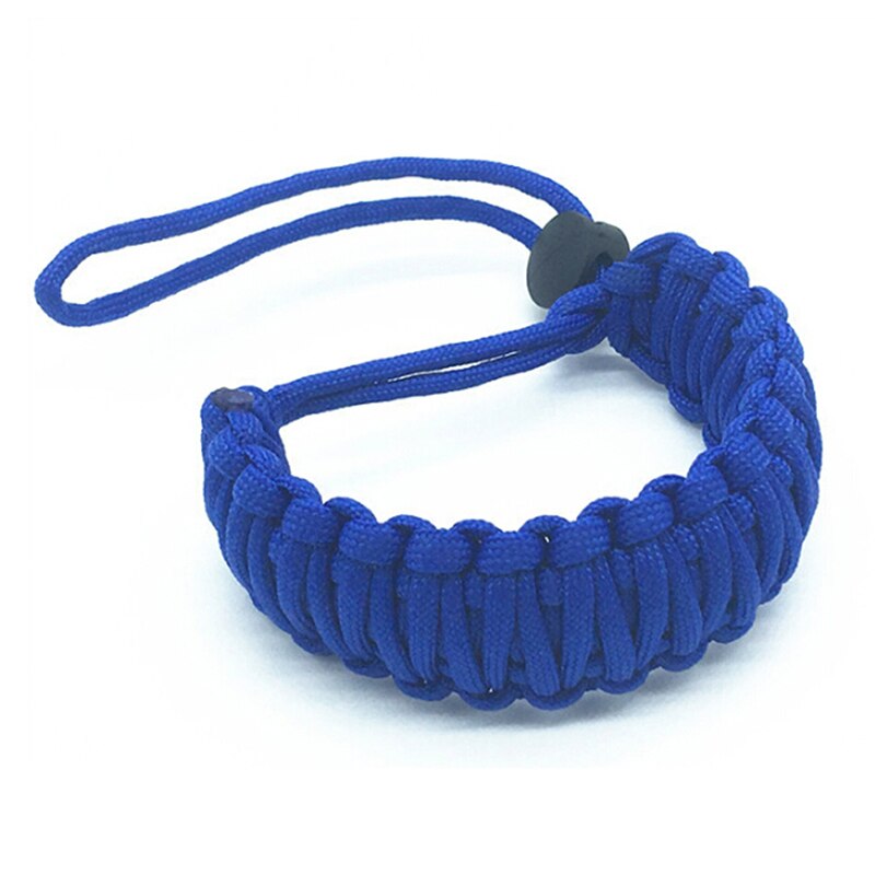 Verstelbare Sterke Camera Verstelbare Pols Lanyard Strap Grip Weave Cord Voor Para Koord DSLR: Blue / Green