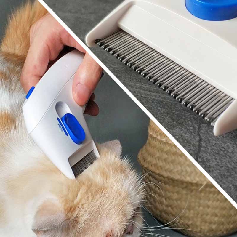 Professionele Elektrische Vlooienkammetje Hoofd Luizen Vlooien Verwijderen Vlooien Controller Killer Elektrische Kam Grote Arts Voor Honden Katten Huisdier