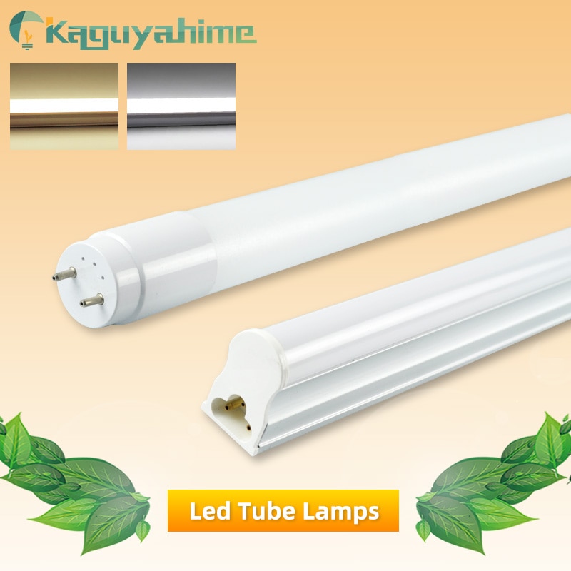 Kaguyahime LED Tube T8 T5 Integrated 6W 10W 220V/110V Fluorescent Tube LED T5 Light Tube Lamp Lighting 30cm 60cm Warm White Cold