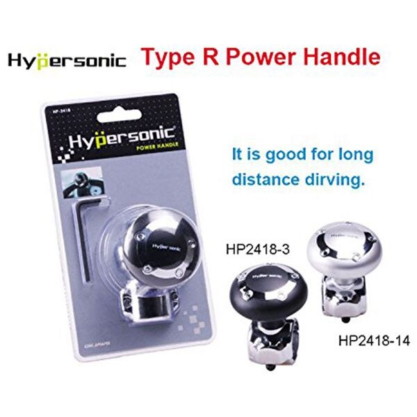 Hypersonic Black Vehicle Steering Knob Car Power Handle Spinner