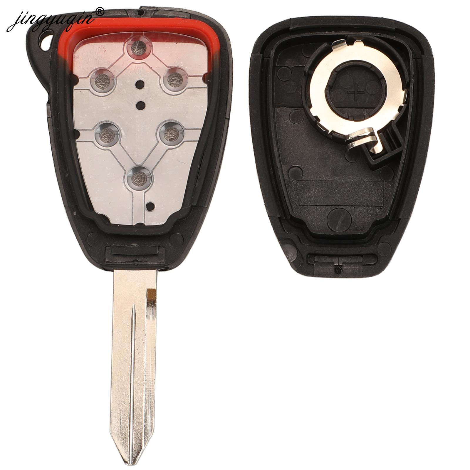 jingyuqin Car Key Shell for Chrysler JEEP DODG 200 Aspen Sebring Compass Liberty Patriot Wrangler Avenger Durango Caliber Nitro