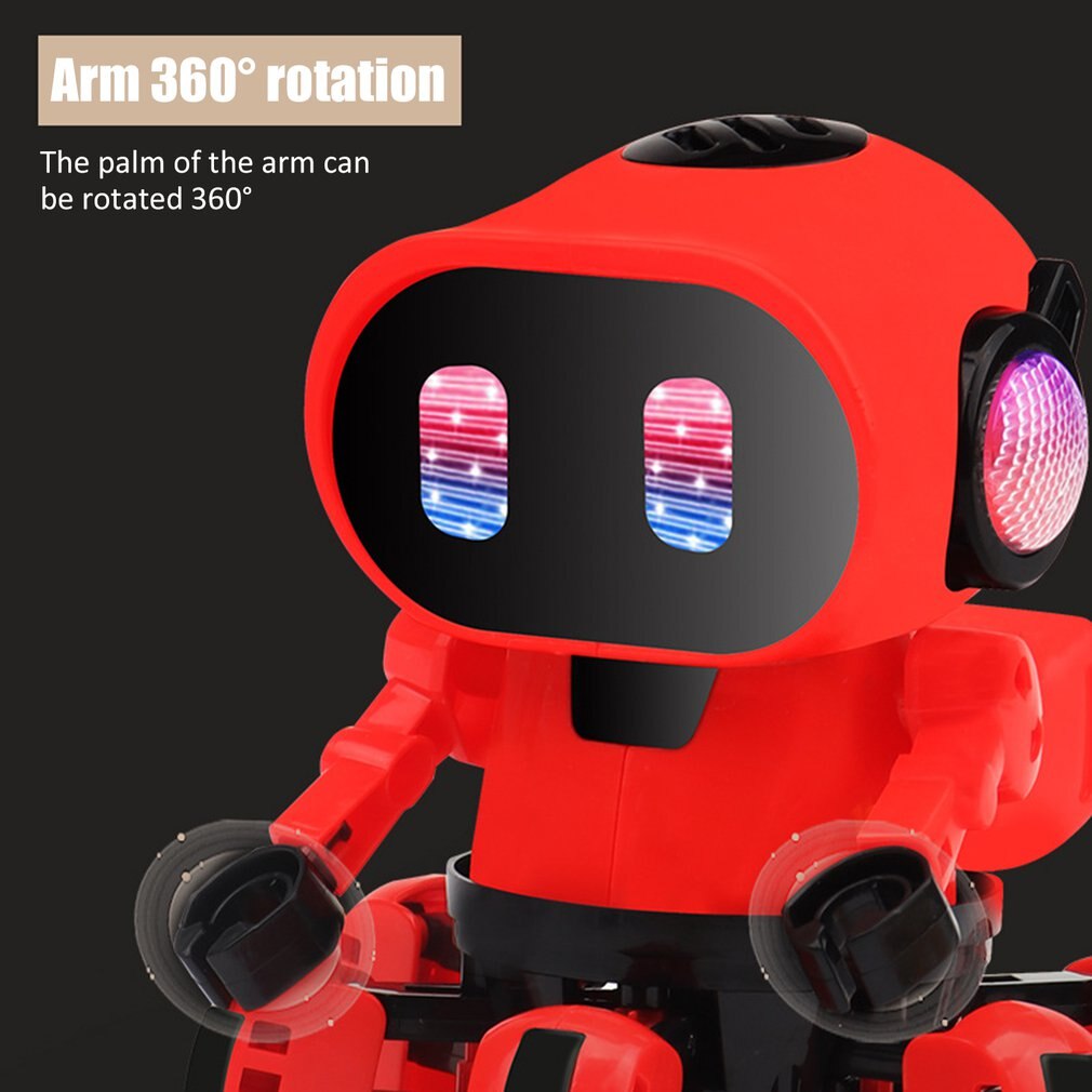 Electric Six-claw Robot Toy Arming Swing Dancing Fish Small Music Children Shaking Toys With Lights Toy