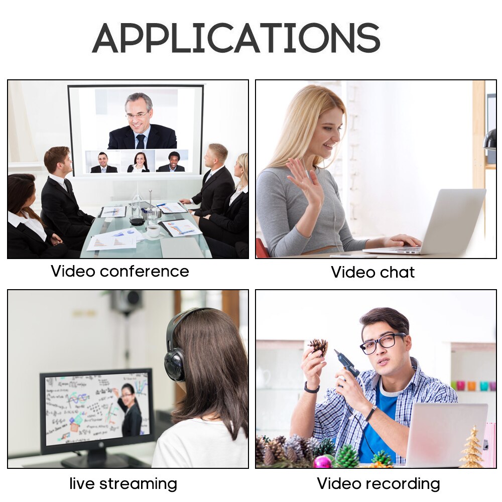 Webcam 720P HD USB Web Cam Computer Camera Video with Microphone for computer PC Laptop Online Studying Meeting Calling