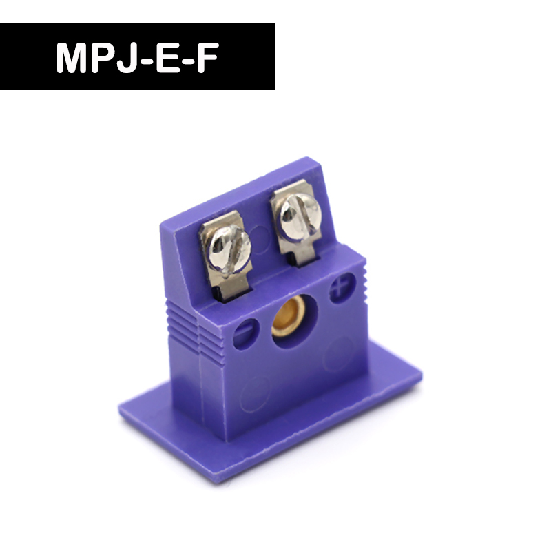 Enchufes y enchufes de termopar tipo K/T/J/E, montaje en Panel de Sensor, enchufe y conector de cable en miniatura, 1 Uds.: Azul