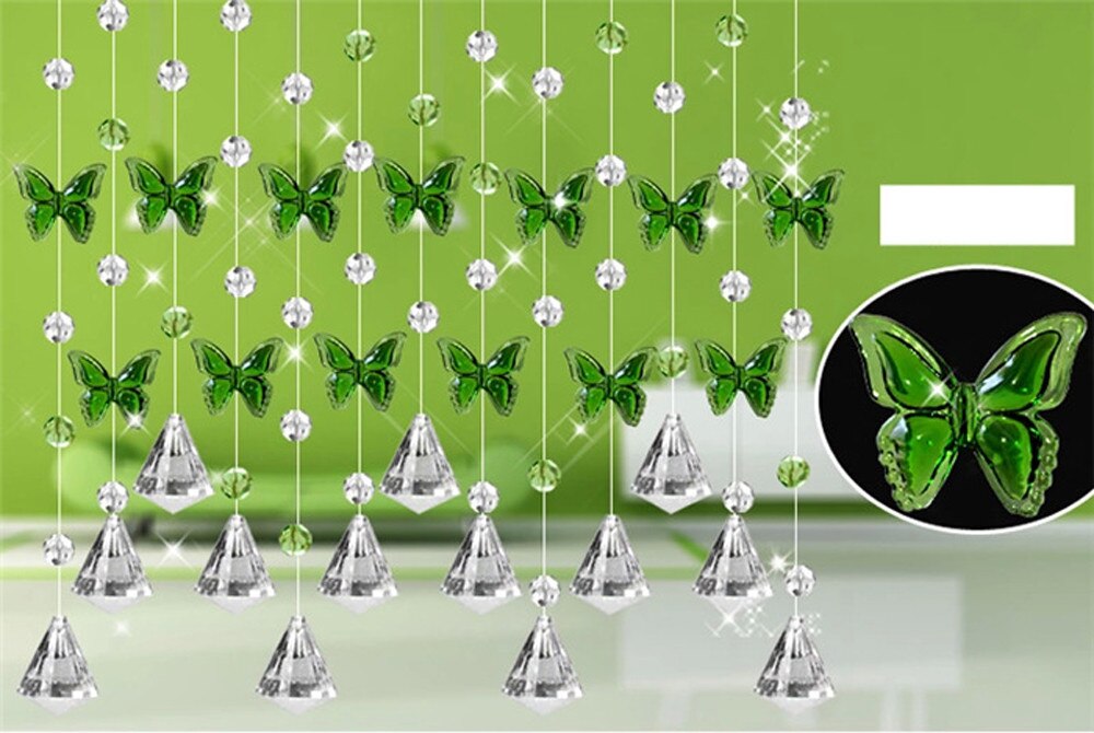 Crystal Glass Bead Gordijn Luxe Woonkamer Slaapkamer Raam Deur Bruiloft Decor Niet Bevatten Hangers Fd