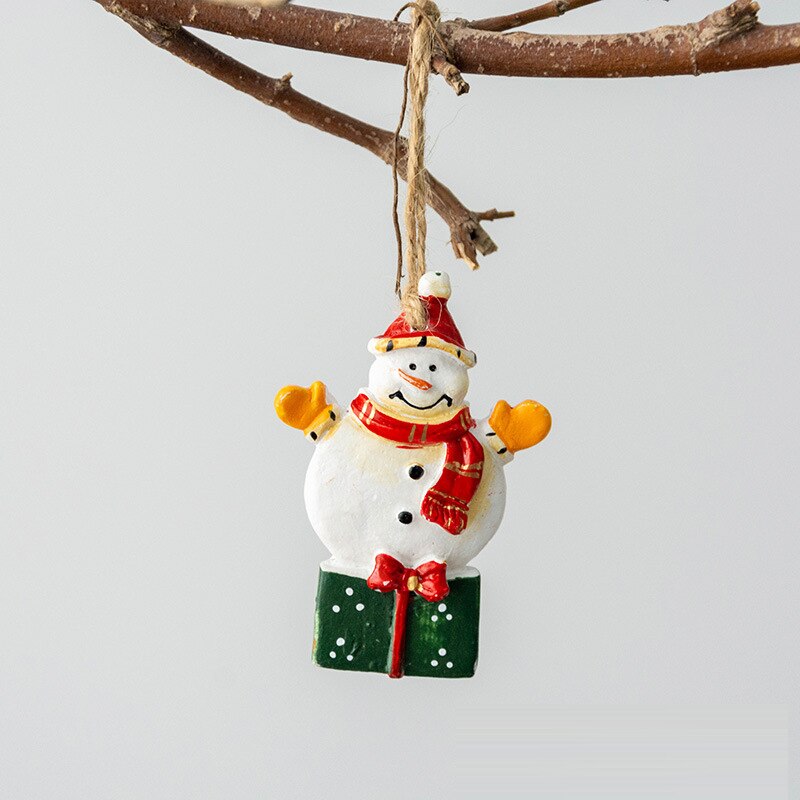 Julepynt kreativitet nisse sokker elg juletre lite anheng hengende harpiks håndverk årsfest hjemmeinnredning: 4