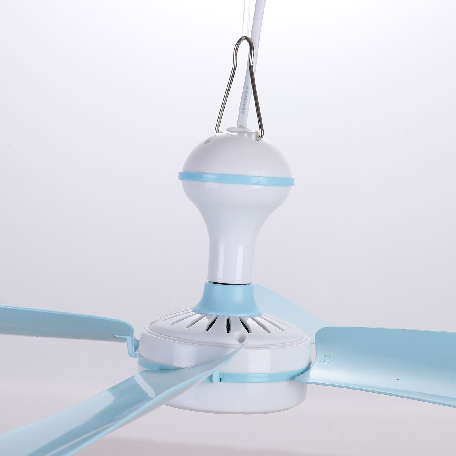 220V mini wentylator sufitowy przenośny energooszczędny wentylator sufitowy 6 liści miękka łopatka wentylatora cichy mini wentylator wiszący robić sypialni sypialni