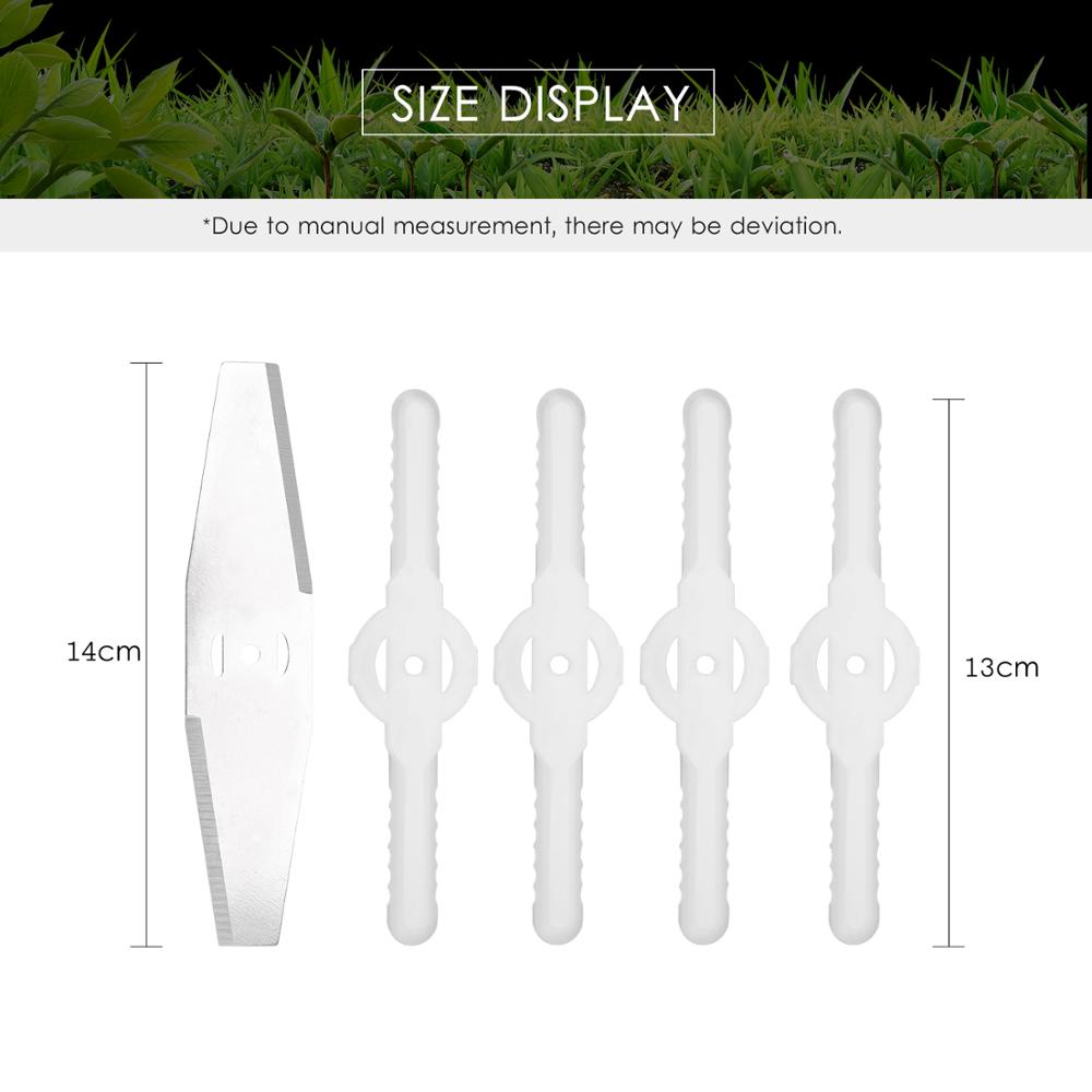 Electric Grass Trimmer Lawn Mower 21V 3000mAh desbrozadora grass Brush Cutter Kit Pruning Cutter Garden Tools with Blade: Blade Replacement 2 / EU
